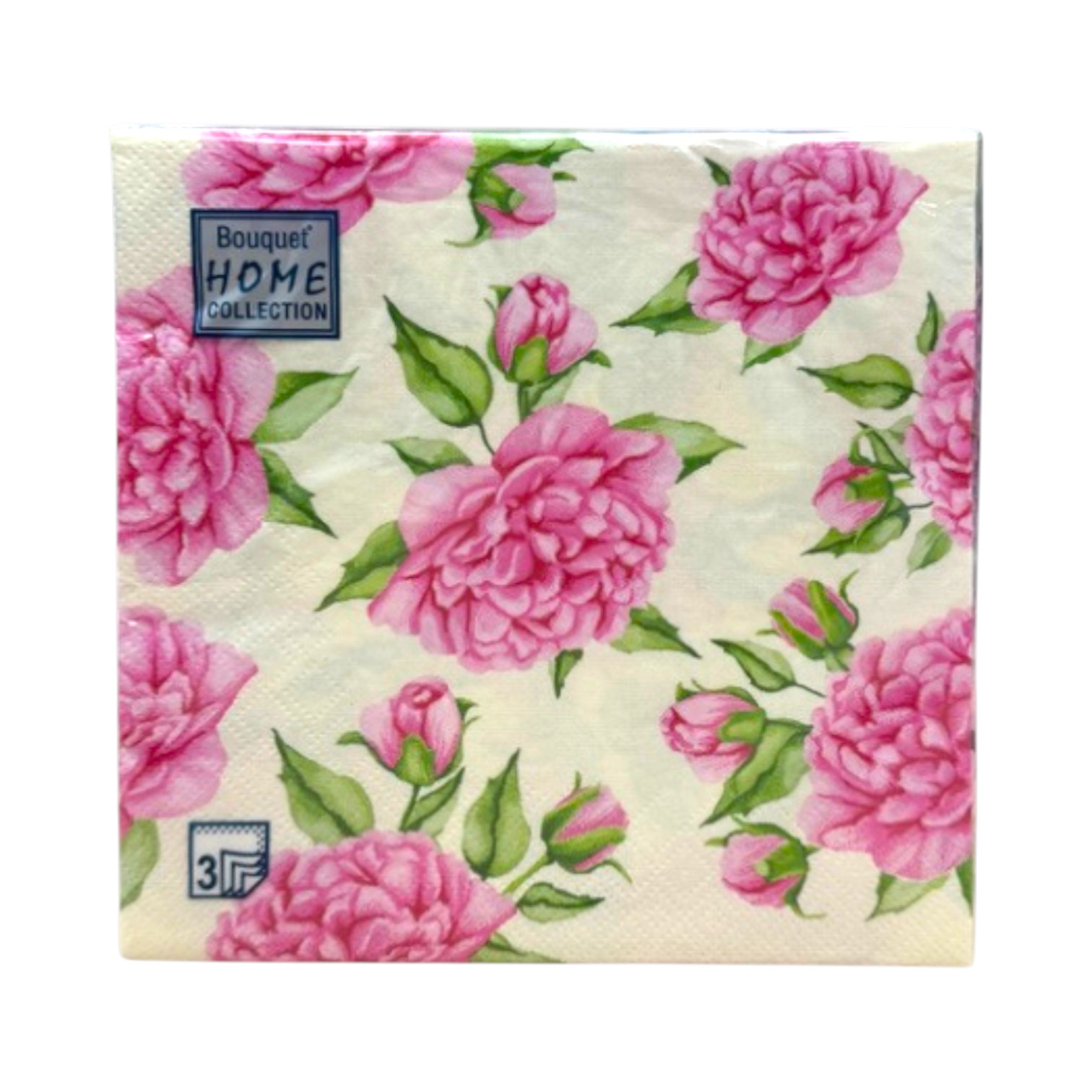 Салфетки Bouquet Home Collection «Цветочное воображение», 3 слоя, 33×33 см, 20 шт. от производителя в Кирове