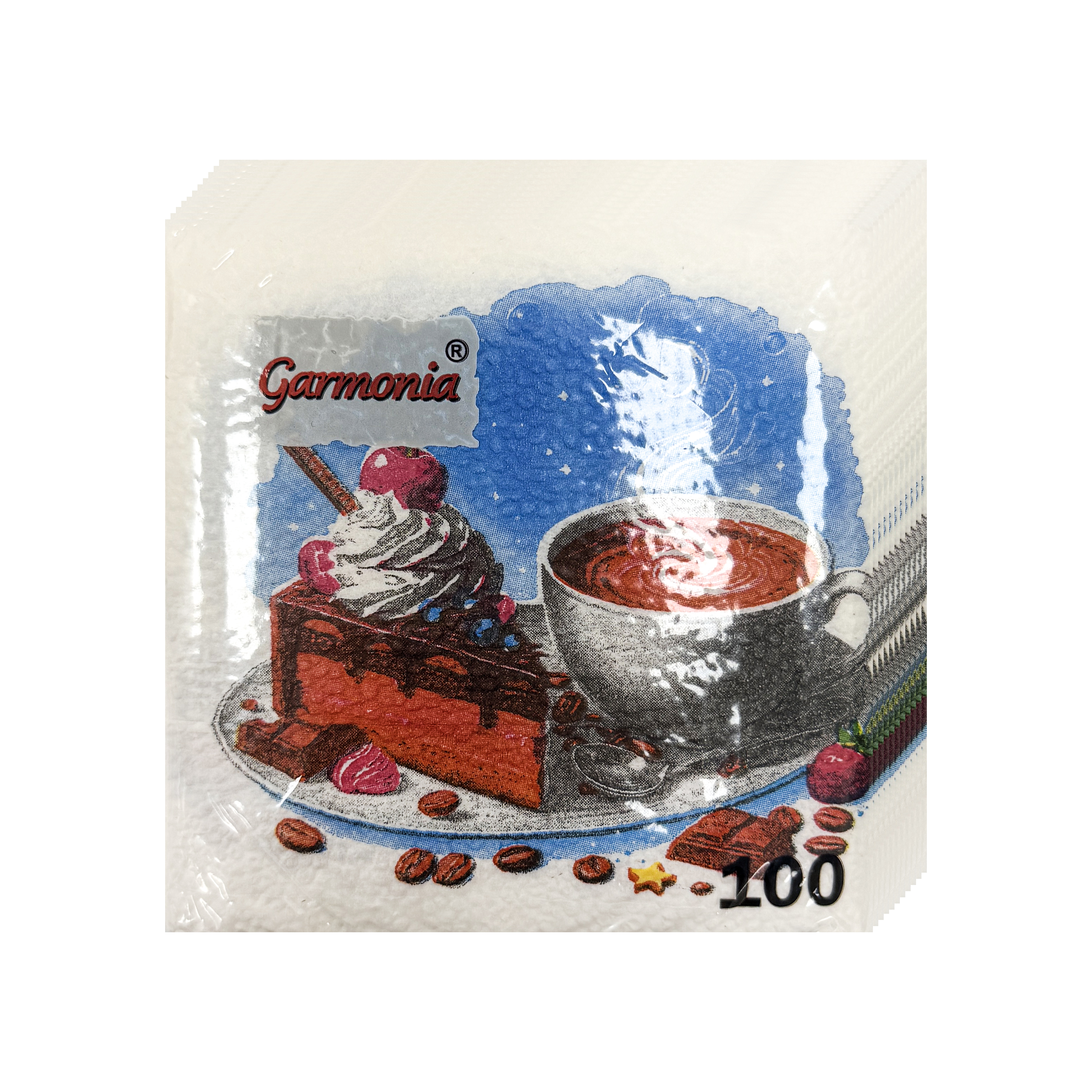 Салфетки бумажные «Гармония Цвета», Кофе, 25×25 см, 100 шт. от производителя в Кирове