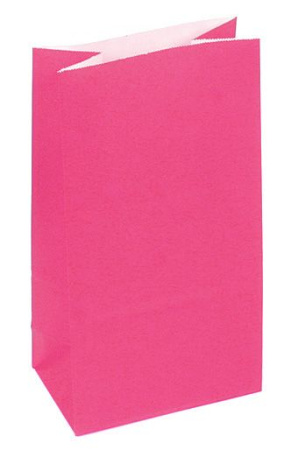 пакет бум. крафт 24х13х8 розовый