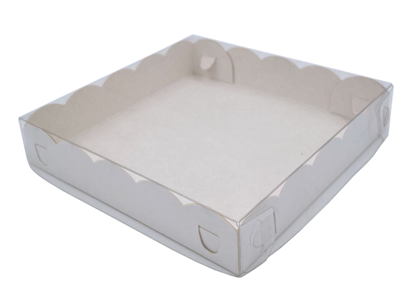 коробка бум. универсальная дно+крышка прозр. 150х150х30