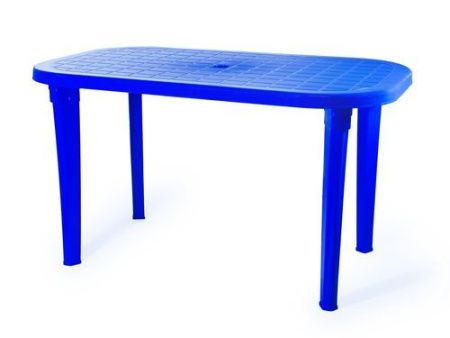 стол пластиковый овальный синий