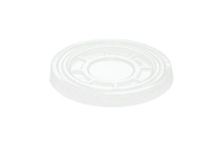 крышка ПЛОСКАЯ д/стакана РЕТ Veggo без отверстия d=95/100