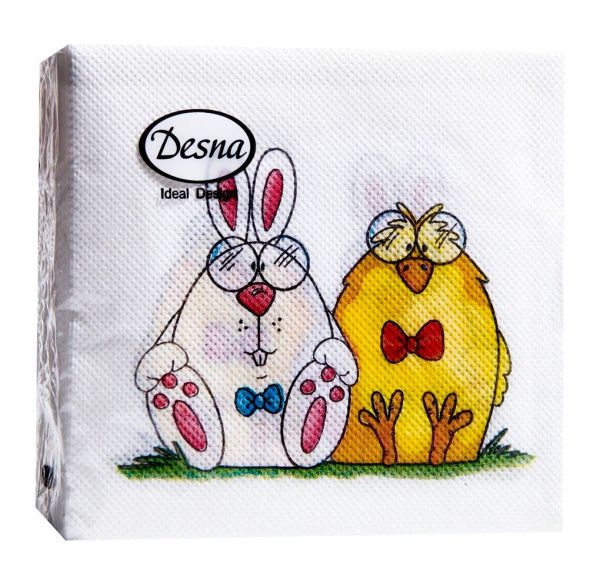 салфетки 3-сл 33х33 БУКЕТ Сладкая парочка /20