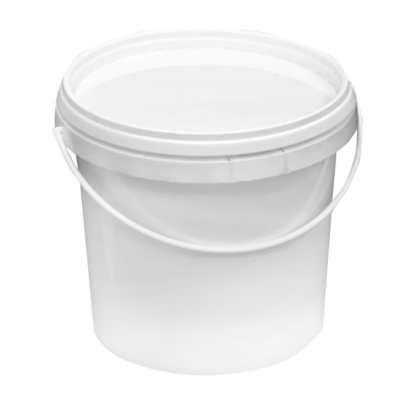 банка 1л бел. белая крышка d=130 Пл/200