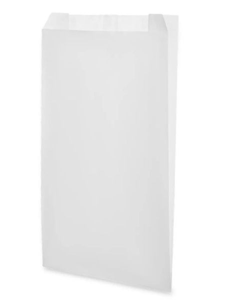 пакет бумажный с V-обр. дном 30х10х6 белый *