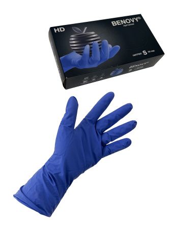 перчатки нитриловые неопудренные Benovy S 50пар 4,5 г*