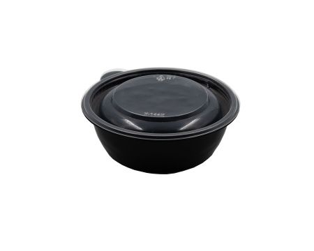 контейнер 144 мм ЮМТ 350мл черный (крышка 144К прозр.)*