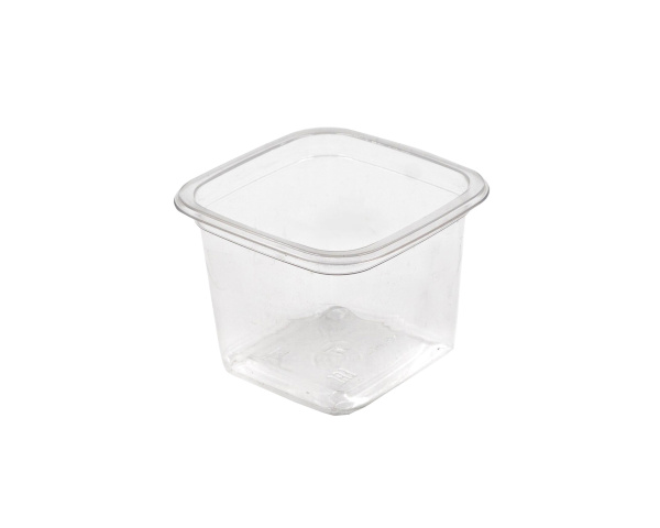 контейнер СпК-0909 300мл Квадрат стакан прозр. (Крышка 0909 прозр.)