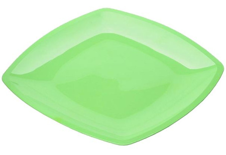 тарелка квадратная ПП 230х230 салатовая/6