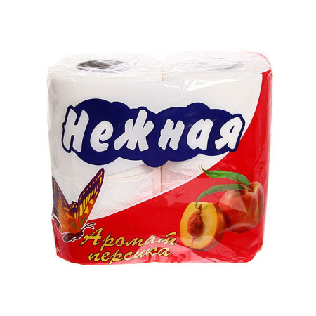 бумага туалетная НЕЖНАЯ аромат. 2 сл./4