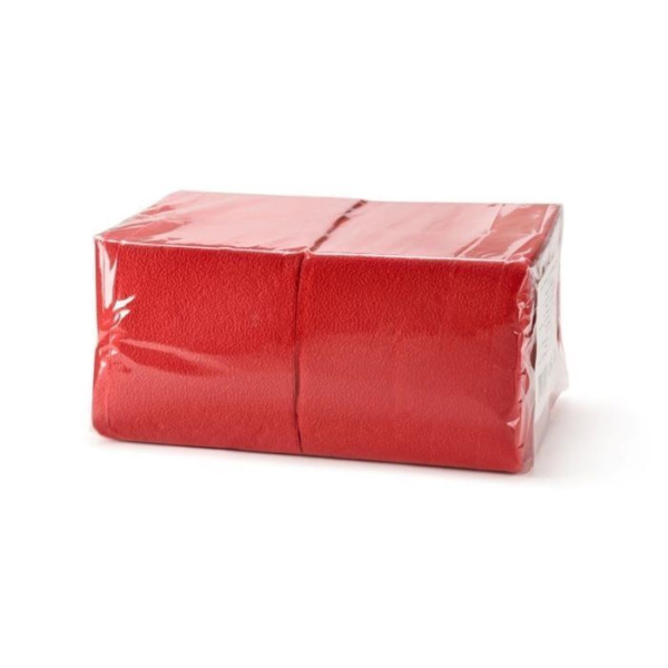 салфетки  25х25 Биг Пак красные /400