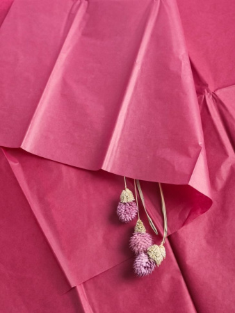 бумага Тишью 50*66 бордовый /10 *