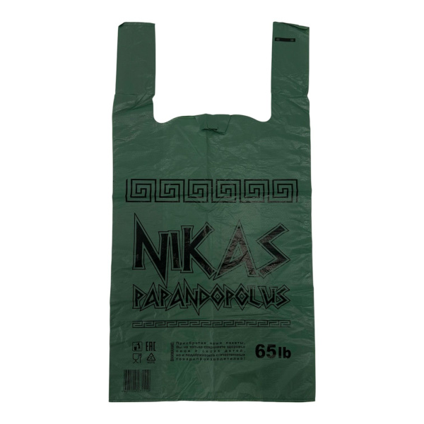 майки 30х55 Nikas ПНД зелен./100 *