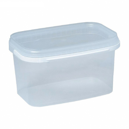 банка 3,3л прозр. ПРЯМОУГОЛЬНАЯ с прозрачной крышкой *