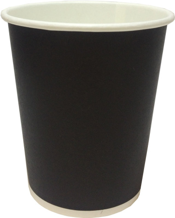 стакан бум. 200 мл Черный Скандипакк от производителя в Казани