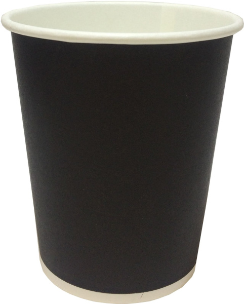 стакан бум. 200 мл Черный Скандипакк от производителя в Казани