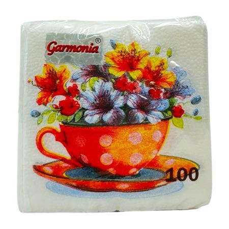 салфетки 25х25 Орхидея/100