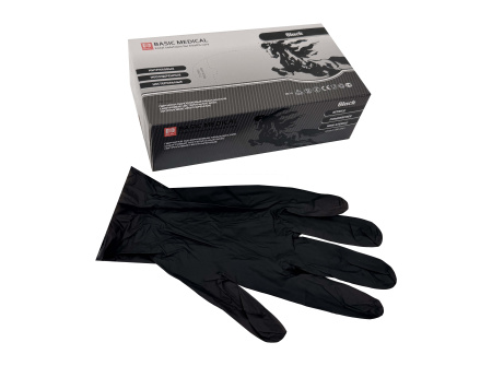 перчатки нитриловые ЧЕРНЫЕ  XL  50пар ЧЗ