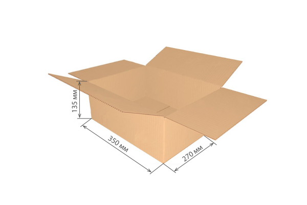 гофроящик 350х270х135 Т23С/20-25 шт
