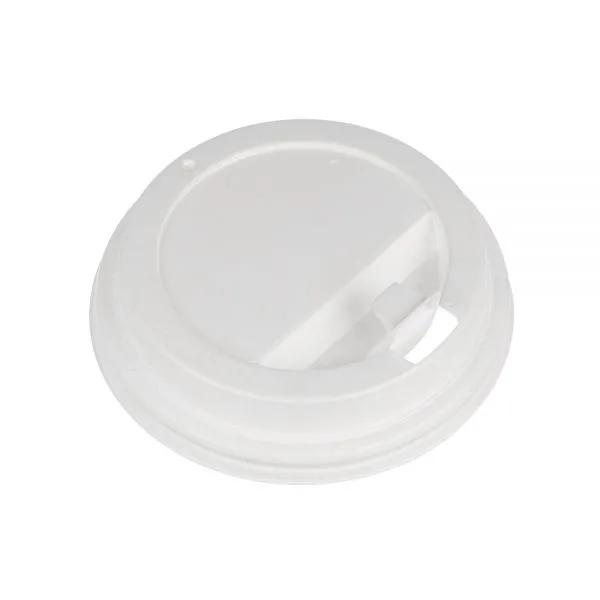 крышка д/стакана 250мл d=80мм белая с питейником/50 *